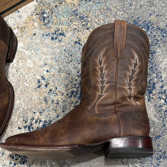 Tecovas Men's Brown Leather Cowboy Boots - Picture 3 of 15
